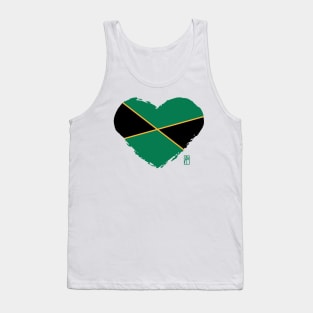 I love my country. I love Jamaica. I am a patriot. In my heart, there is always the flag of Jamaica Tank Top